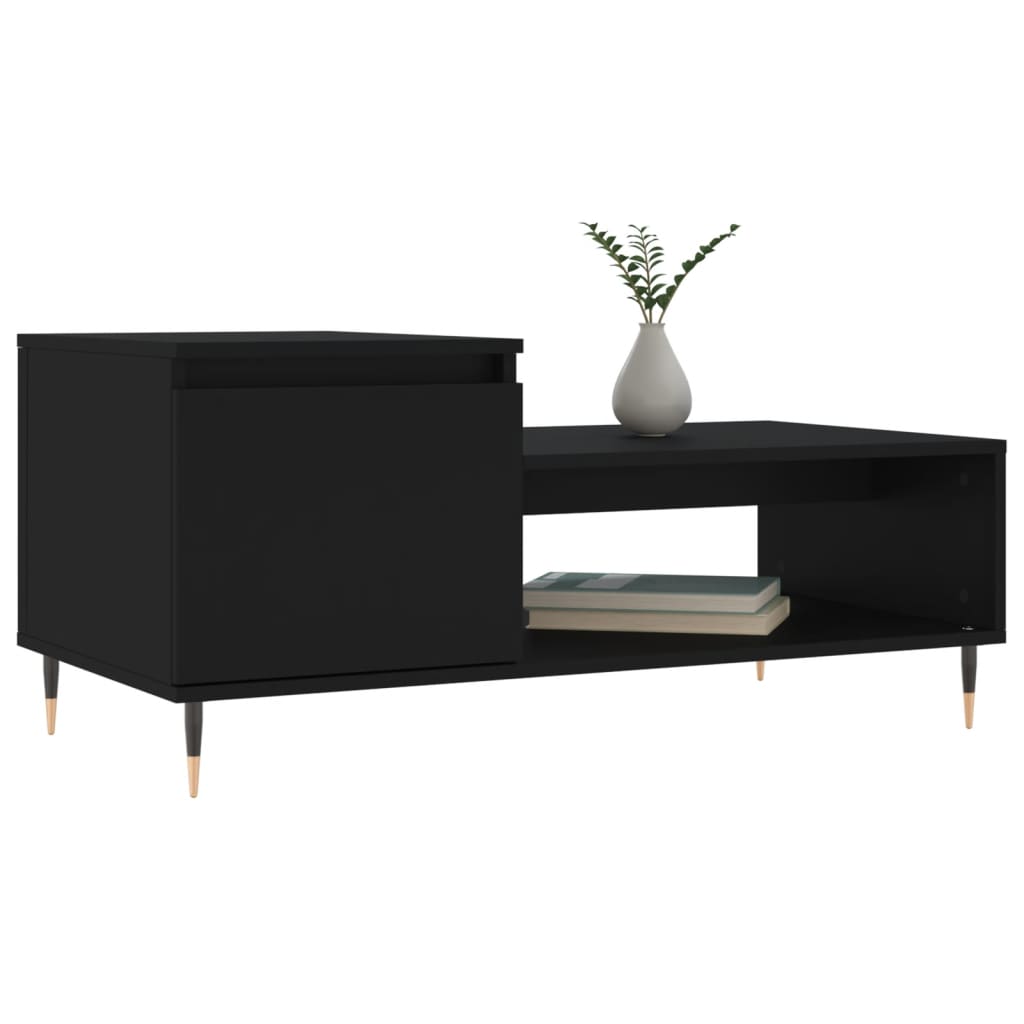 Couchtisch Schwarz 100x50x45 cm Holzwerkstoff - Pazzar.ch