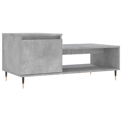 Couchtisch Betongrau 100x50x45 cm Holzwerkstoff - Pazzar.ch
