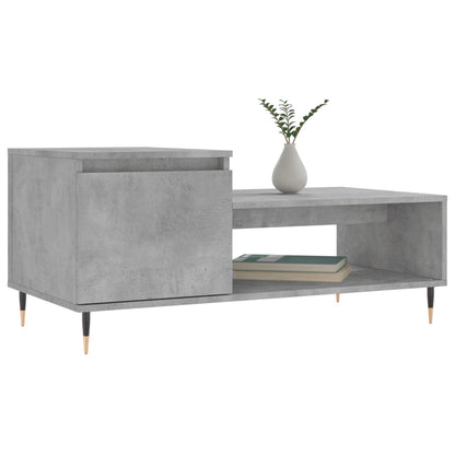 Couchtisch Betongrau 100x50x45 cm Holzwerkstoff - Pazzar.ch