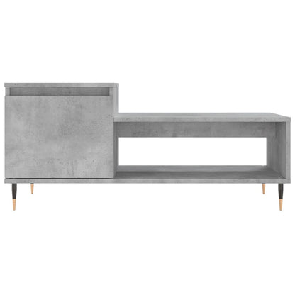 Couchtisch Betongrau 100x50x45 cm Holzwerkstoff - Pazzar.ch