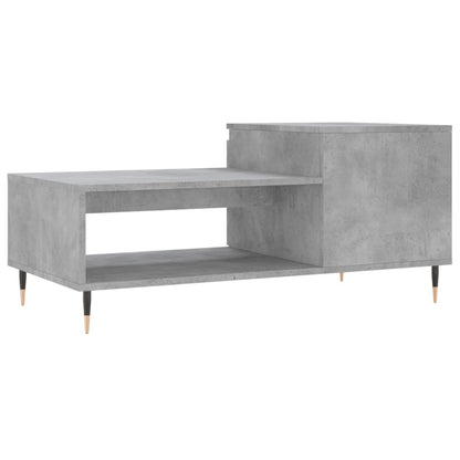 Couchtisch Betongrau 100x50x45 cm Holzwerkstoff - Pazzar.ch