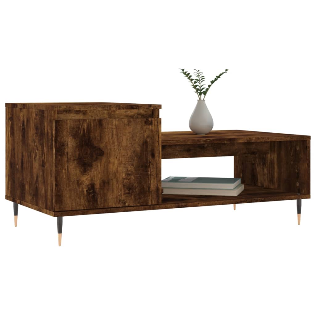 Couchtisch Räuchereiche 100x50x45 cm Holzwerkstoff - Pazzar.ch