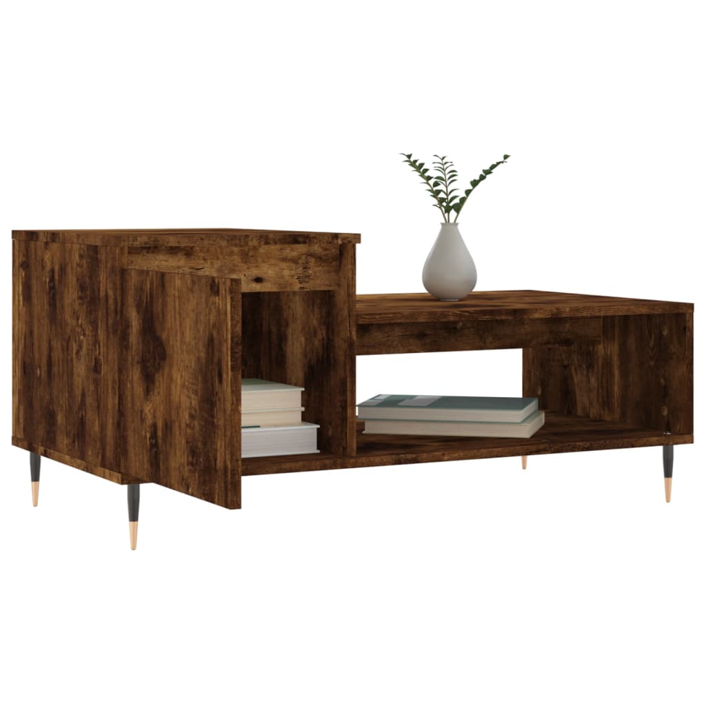 Couchtisch Räuchereiche 100x50x45 cm Holzwerkstoff - Pazzar.ch