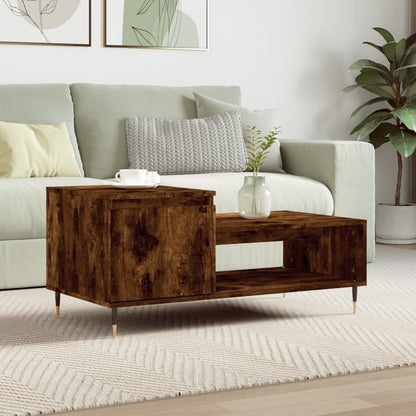 Couchtisch Räuchereiche 100x50x45 cm Holzwerkstoff - Pazzar.ch