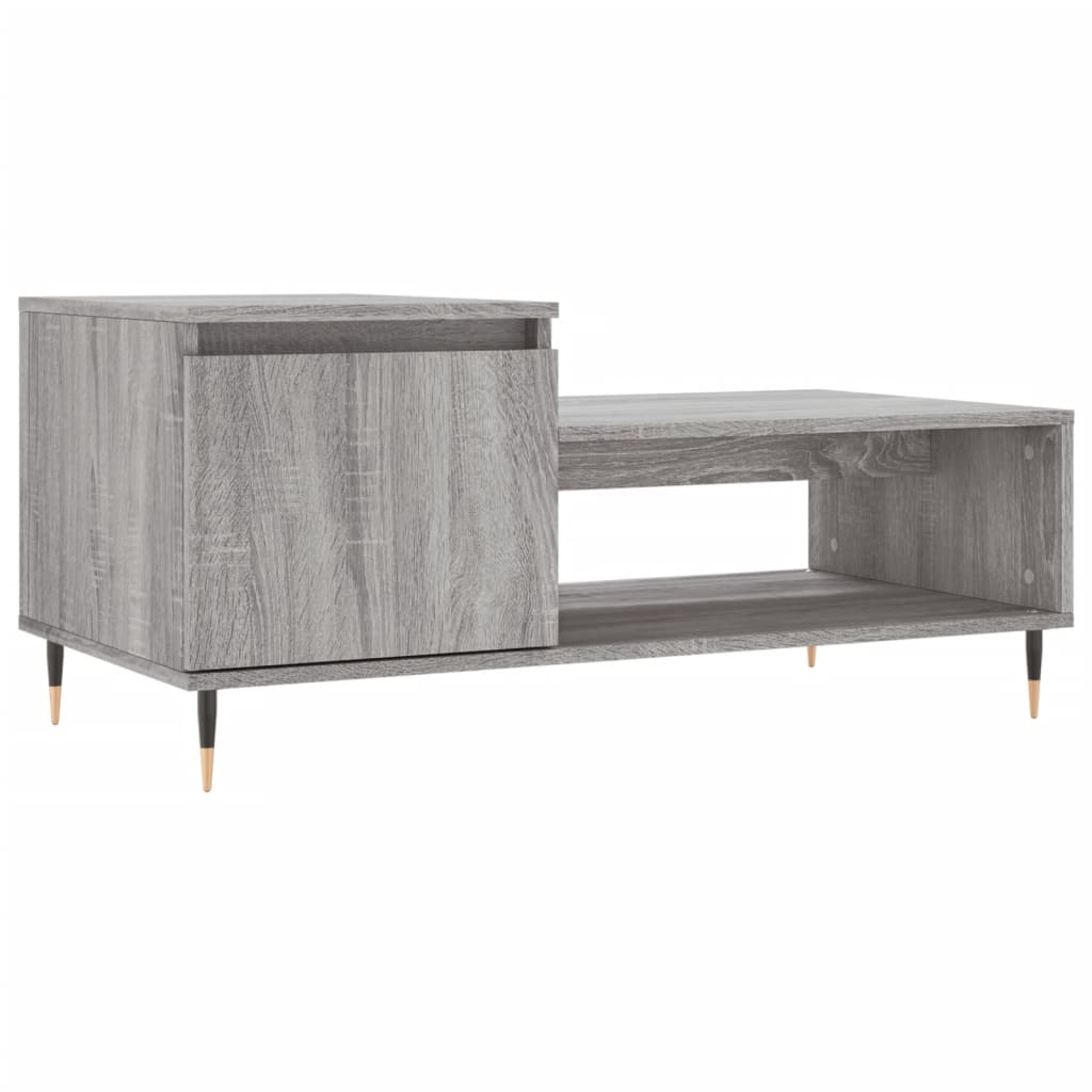 Couchtisch Grau Sonoma 100x50x45 cm Holzwerkstoff - Pazzar.ch