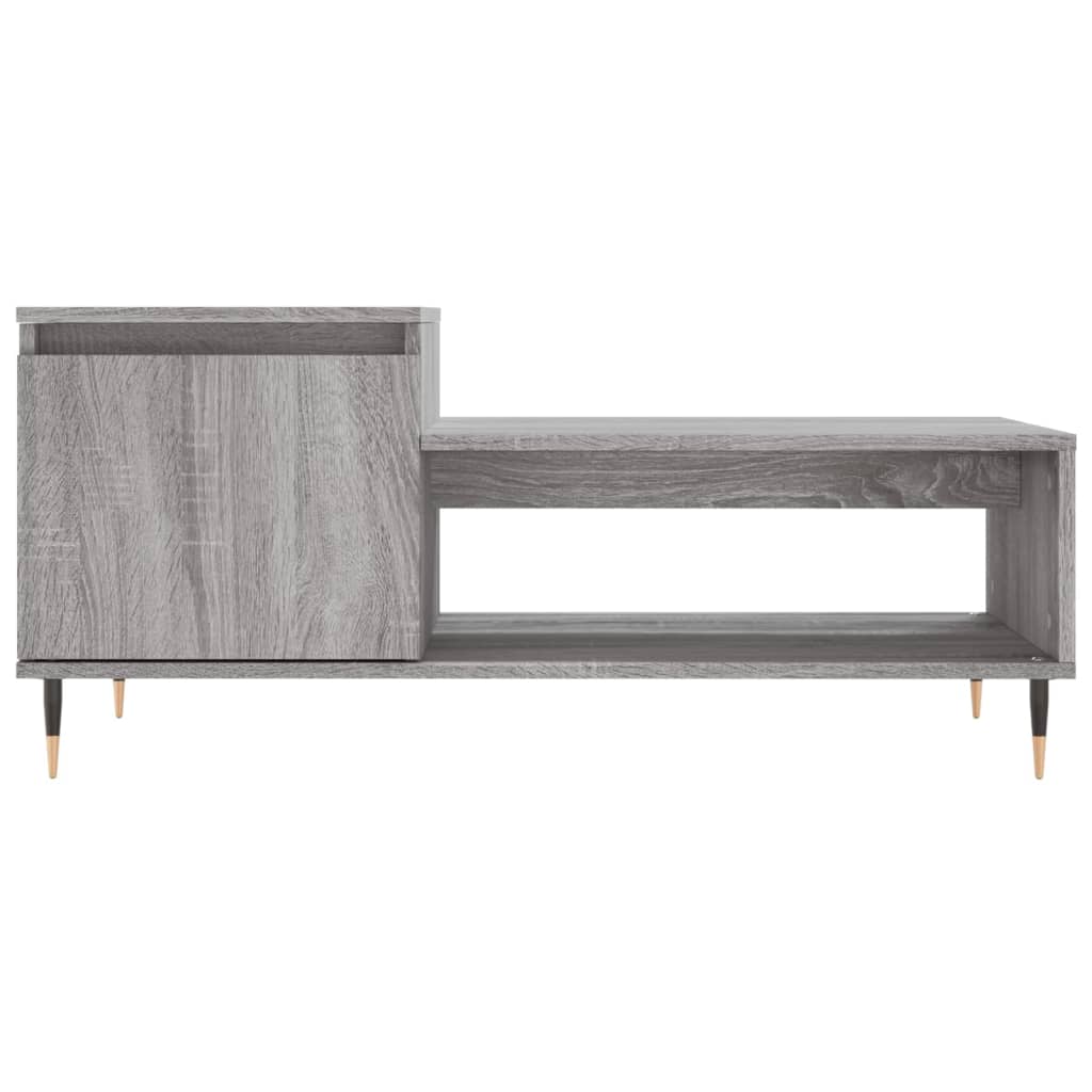 Couchtisch Grau Sonoma 100x50x45 cm Holzwerkstoff - Pazzar.ch