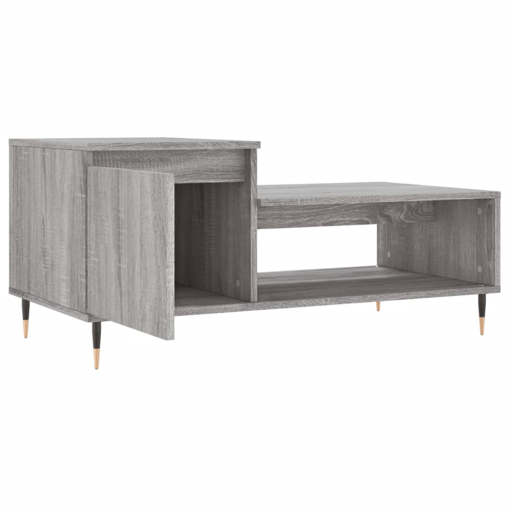 Couchtisch Grau Sonoma 100x50x45 cm Holzwerkstoff - Pazzar.ch