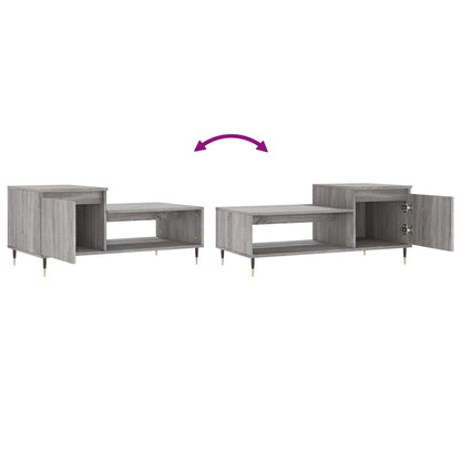 Couchtisch Grau Sonoma 100x50x45 cm Holzwerkstoff - Pazzar.ch