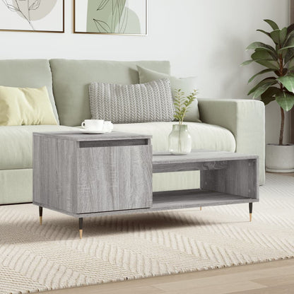 Couchtisch Grau Sonoma 100x50x45 cm Holzwerkstoff - Pazzar.ch