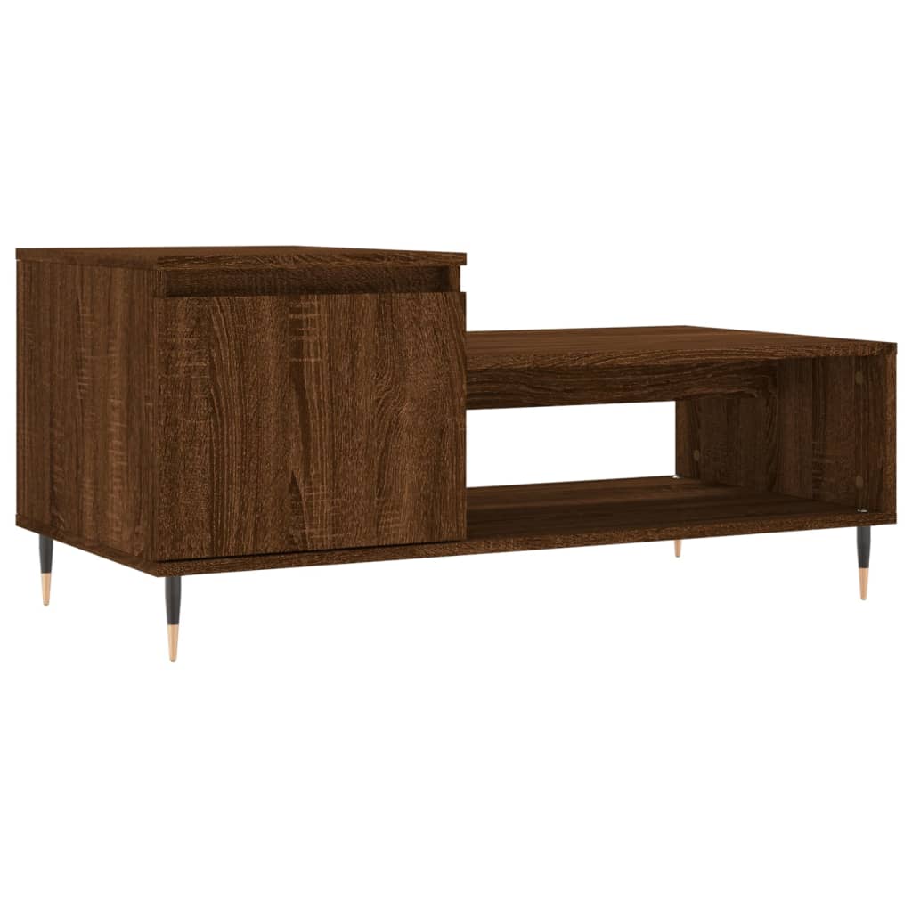 Couchtisch Braun Eichen-Optik 100x50x45 cm Holzwerkstoff - Pazzar.ch