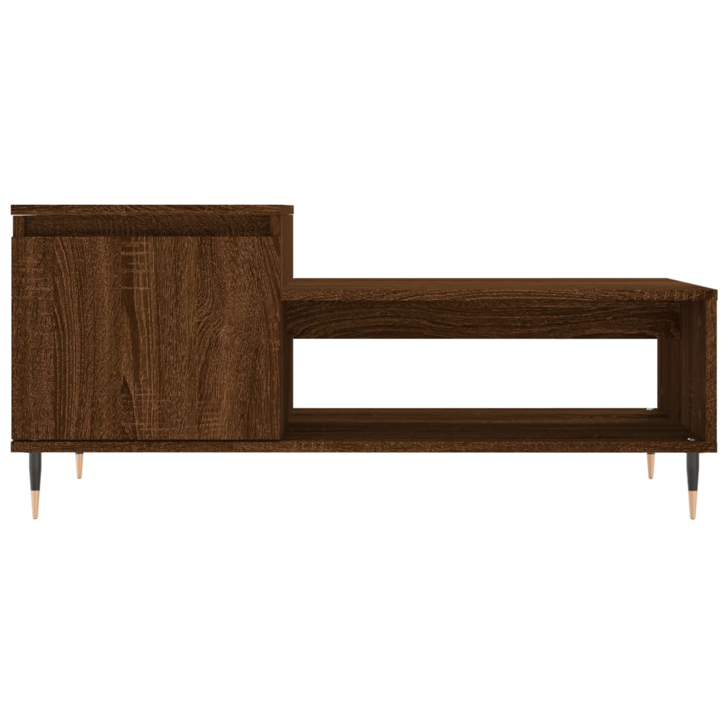 Couchtisch Braun Eichen-Optik 100x50x45 cm Holzwerkstoff - Pazzar.ch