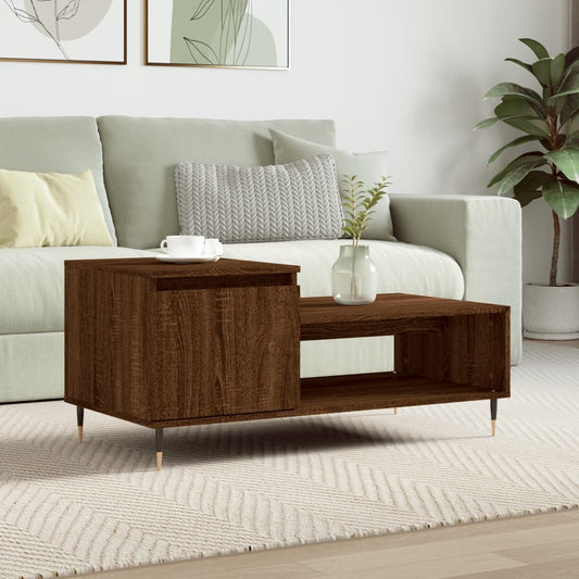 Couchtisch Braun Eichen-Optik 100x50x45 cm Holzwerkstoff - Pazzar.ch