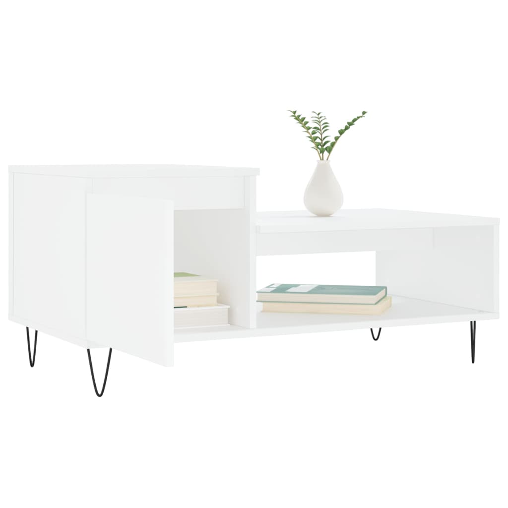 Couchtisch Weiß 100x50x45 cm Holzwerkstoff - Pazzar.ch
