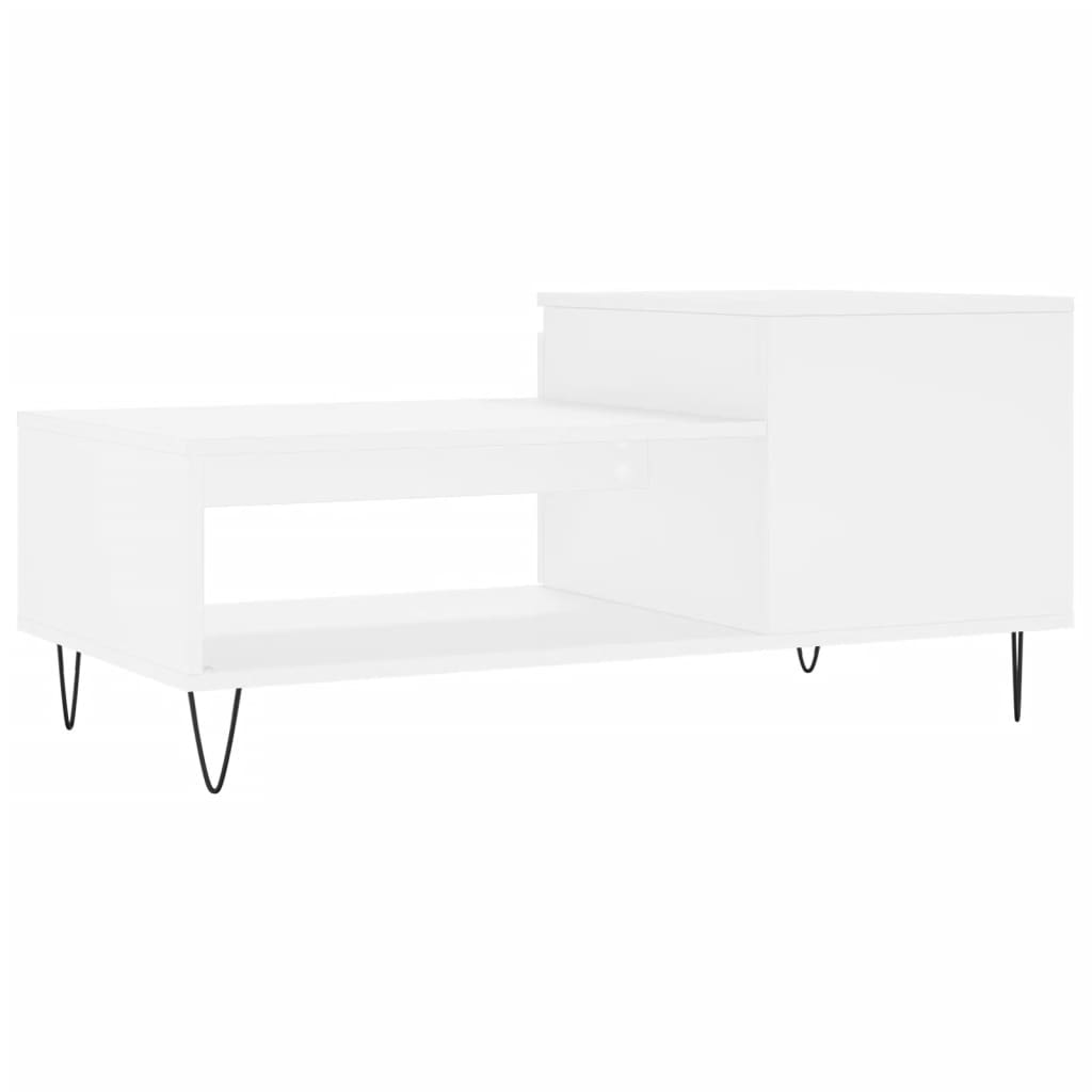Couchtisch Weiß 100x50x45 cm Holzwerkstoff - Pazzar.ch