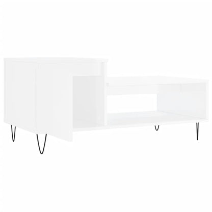 Couchtisch Hochglanz-Weiß 100x50x45 cm Holzwerkstoff - Pazzar.ch