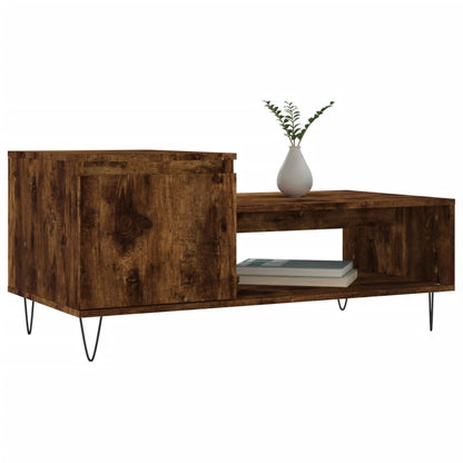 Couchtisch Räuchereiche 100x50x45 cm Holzwerkstoff - Pazzar.ch