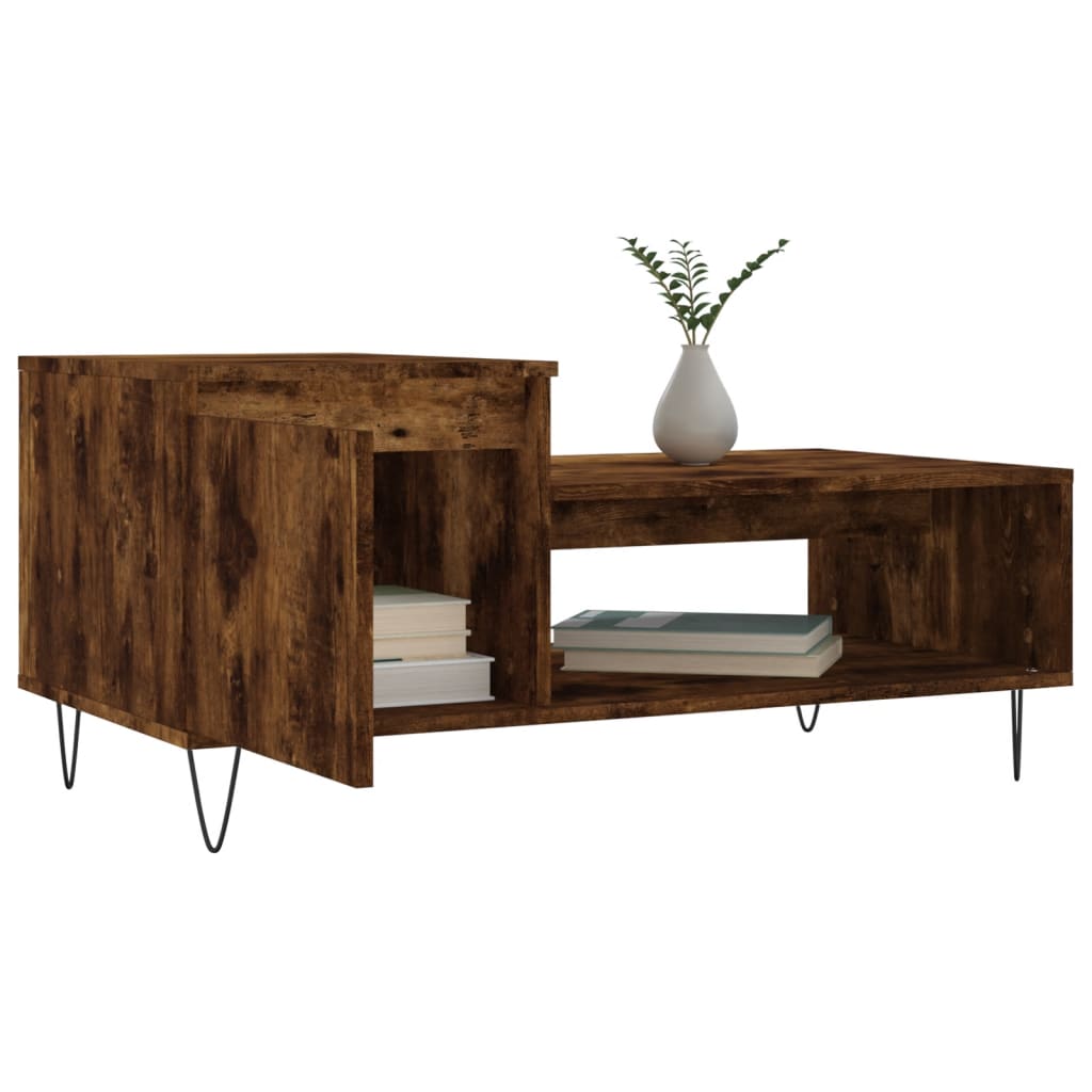 Couchtisch Räuchereiche 100x50x45 cm Holzwerkstoff - Pazzar.ch