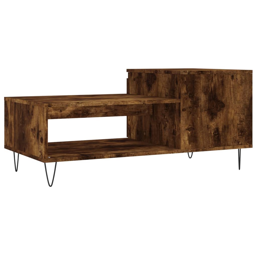 Couchtisch Räuchereiche 100x50x45 cm Holzwerkstoff - Pazzar.ch