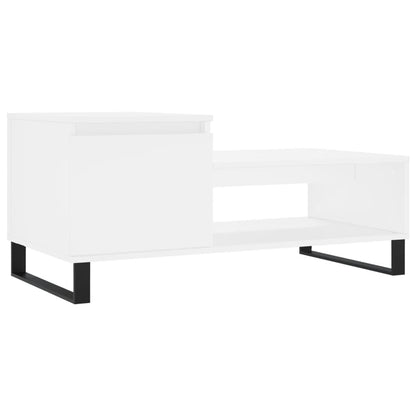 Couchtisch Weiß 100x50x45 cm Holzwerkstoff - Pazzar.ch