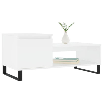 Couchtisch Weiß 100x50x45 cm Holzwerkstoff - Pazzar.ch