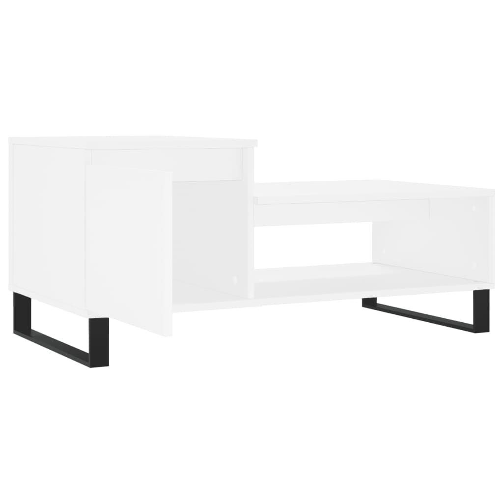 Couchtisch Weiß 100x50x45 cm Holzwerkstoff - Pazzar.ch