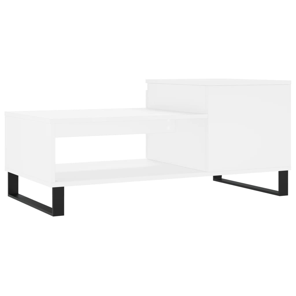 Couchtisch Weiß 100x50x45 cm Holzwerkstoff - Pazzar.ch