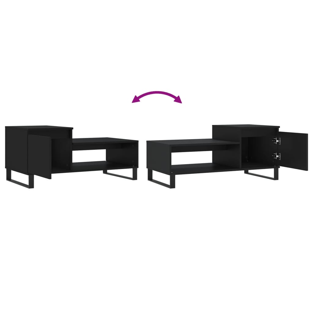 Couchtisch Schwarz 100x50x45 cm Holzwerkstoff - Pazzar.ch