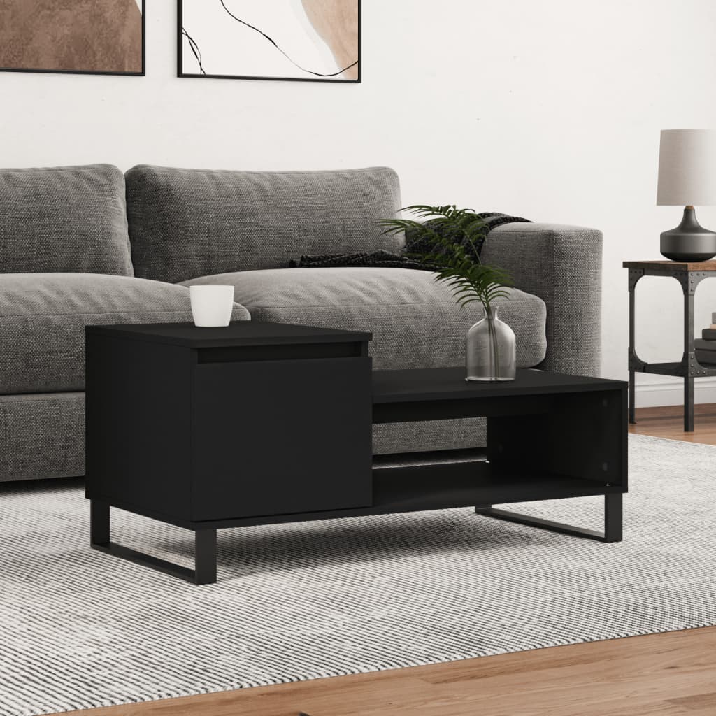 Couchtisch Schwarz 100x50x45 cm Holzwerkstoff - Pazzar.ch