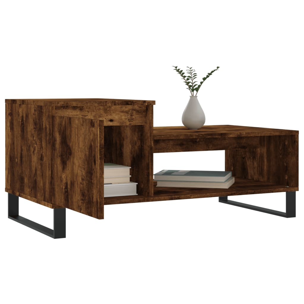 Couchtisch Räuchereiche 100x50x45 cm Holzwerkstoff - Pazzar.ch