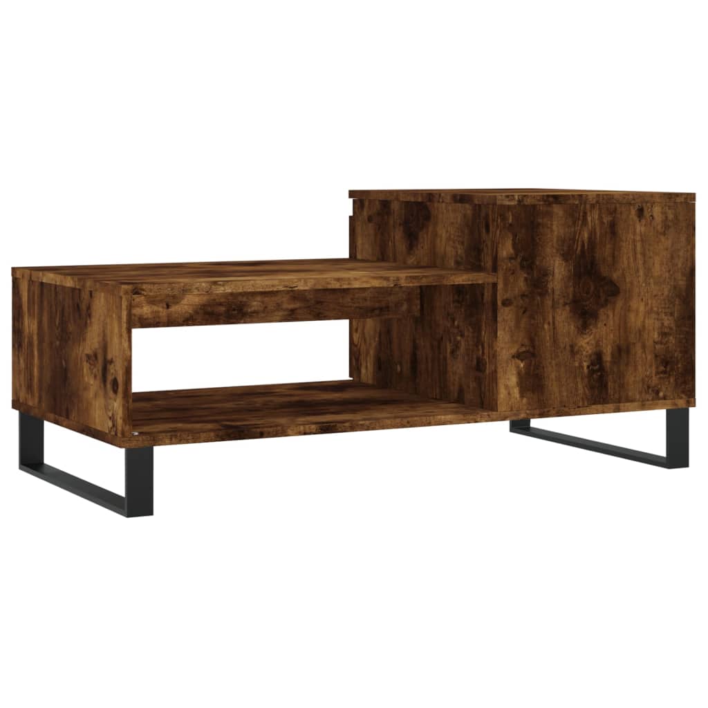 Couchtisch Räuchereiche 100x50x45 cm Holzwerkstoff - Pazzar.ch
