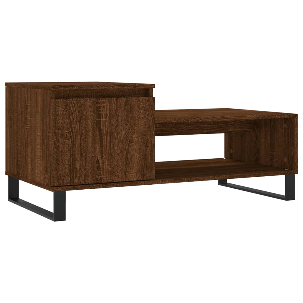 Couchtisch Braun Eichen-Optik 100x50x45 cm Holzwerkstoff - Pazzar.ch