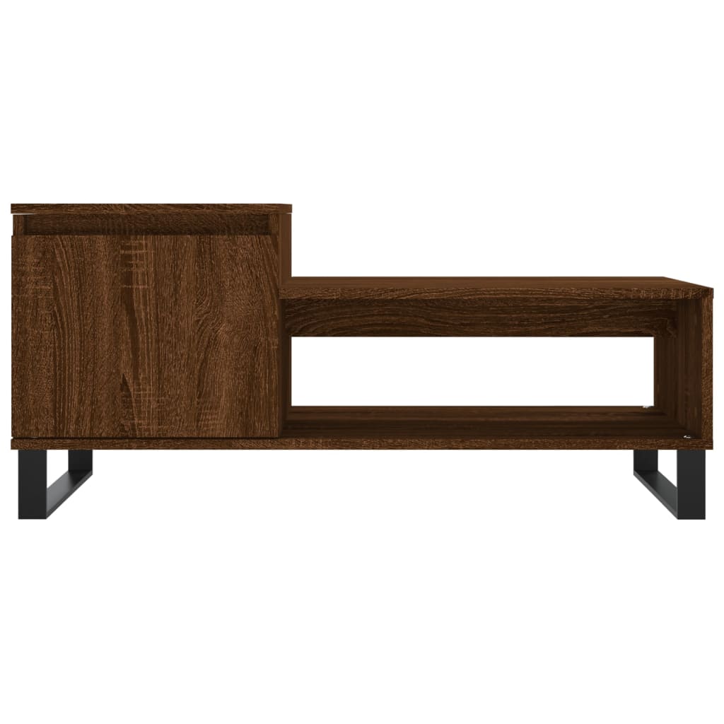 Couchtisch Braun Eichen-Optik 100x50x45 cm Holzwerkstoff - Pazzar.ch