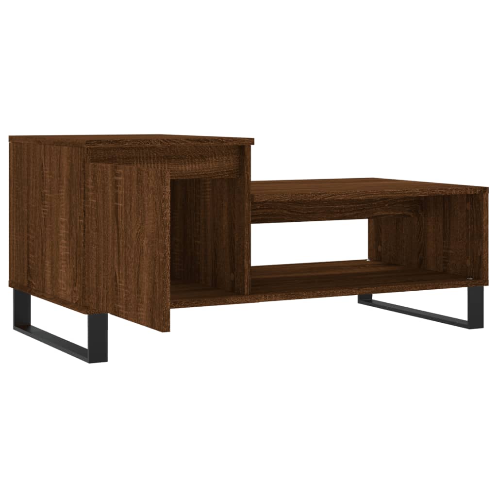 Couchtisch Braun Eichen-Optik 100x50x45 cm Holzwerkstoff - Pazzar.ch