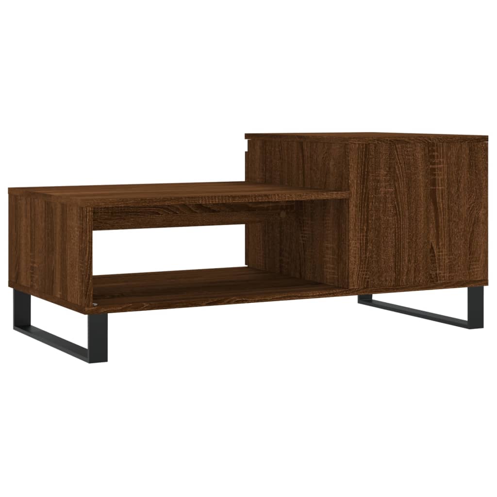 Couchtisch Braun Eichen-Optik 100x50x45 cm Holzwerkstoff - Pazzar.ch