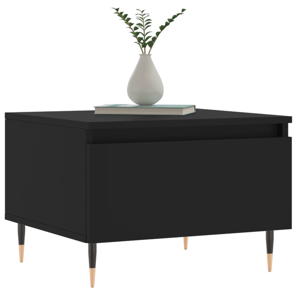 Couchtische 2 Stk. Schwarz 50x46x35 cm Holzwerkstoff - Pazzar.ch