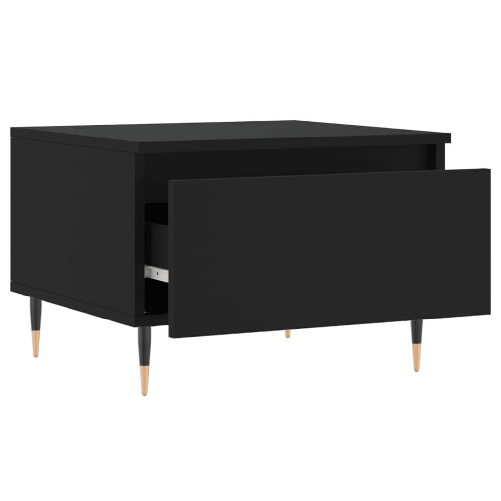 Couchtische 2 Stk. Schwarz 50x46x35 cm Holzwerkstoff - Pazzar.ch