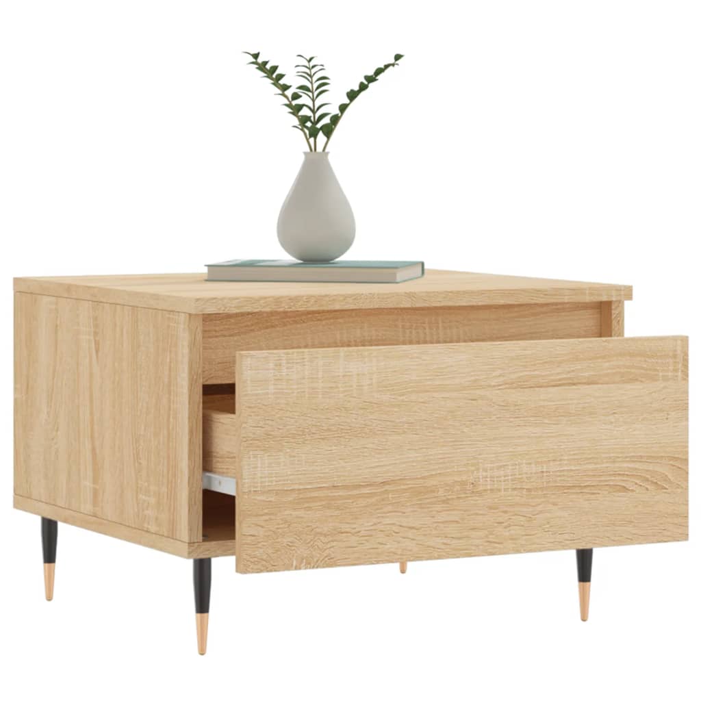 Couchtische 2 Stk. Sonoma-Eiche 50x46x35 cm Holzwerkstoff - Pazzar.ch