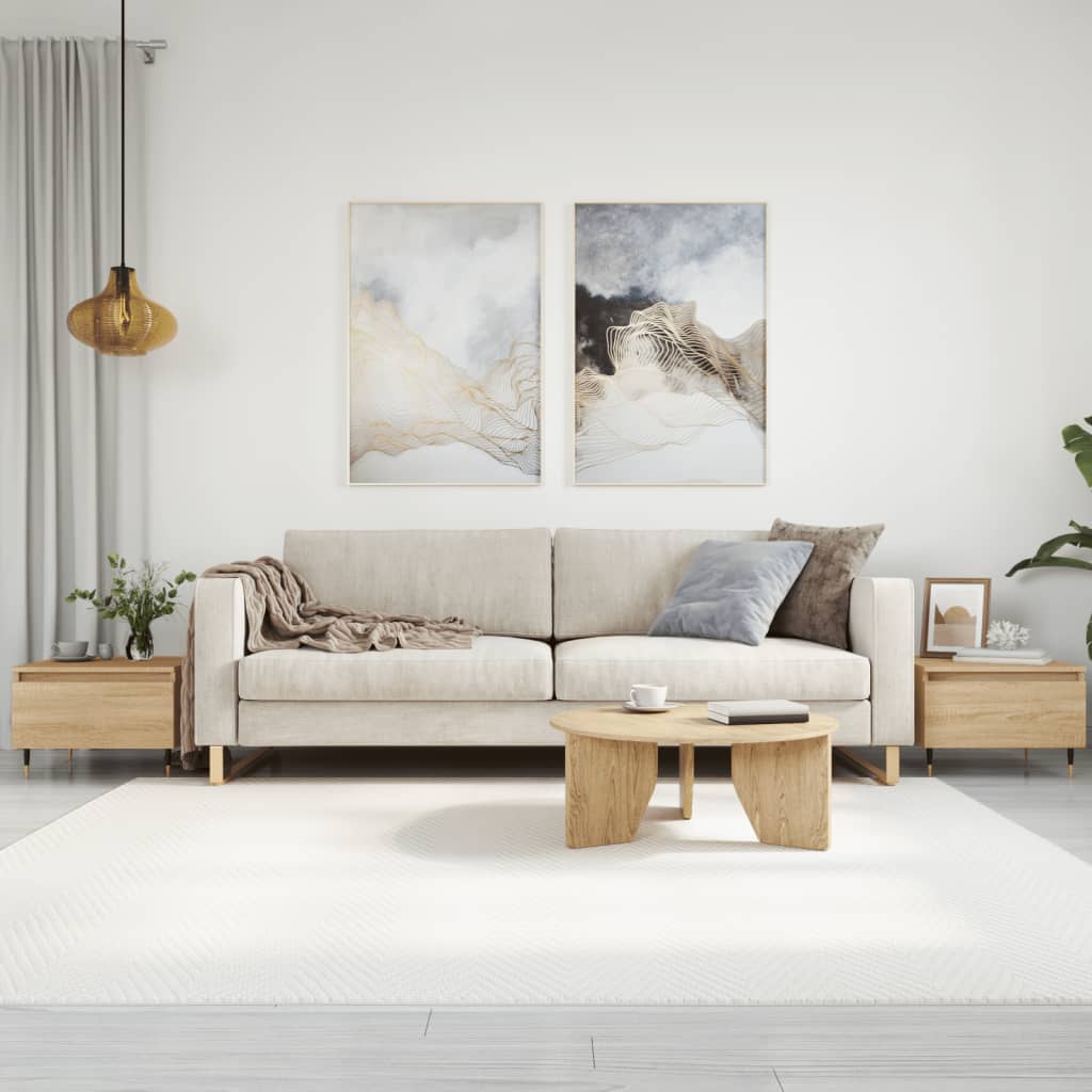 Couchtische 2 Stk. Sonoma-Eiche 50x46x35 cm Holzwerkstoff - Pazzar.ch