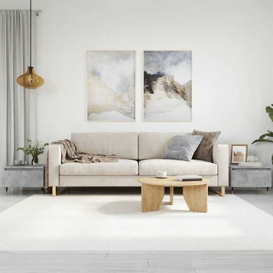Couchtische 2 Stk. Betongrau 50x46x35 cm Holzwerkstoff - Pazzar.ch