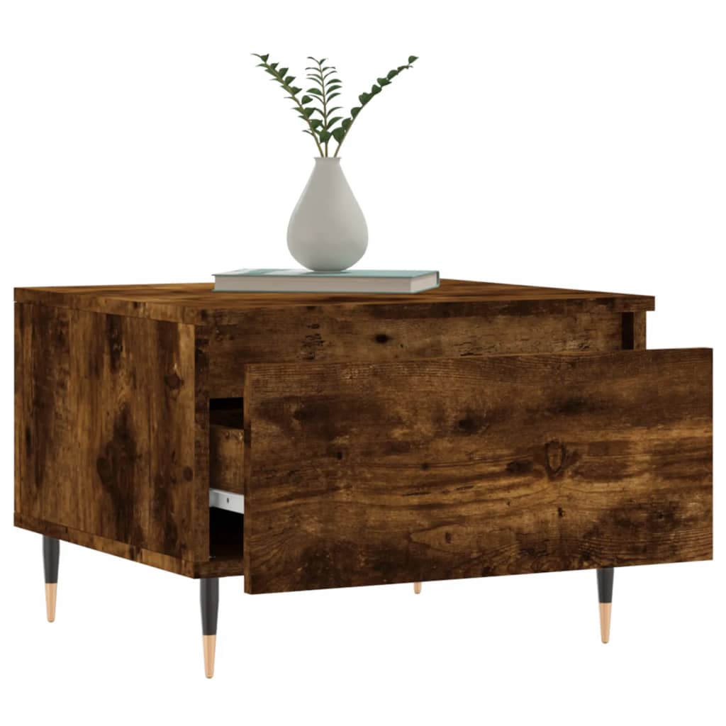 Couchtische 2 Stk. Räuchereiche 50x46x35 cm Holzwerkstoff - Pazzar.ch