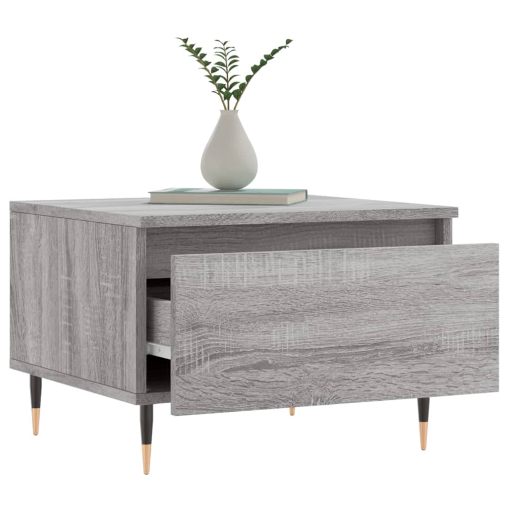 Couchtische 2 Stk. Grau Sonoma 50x46x35 cm Holzwerkstoff - Pazzar.ch