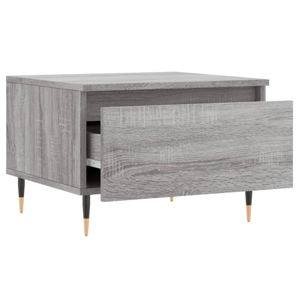 Couchtische 2 Stk. Grau Sonoma 50x46x35 cm Holzwerkstoff - Pazzar.ch