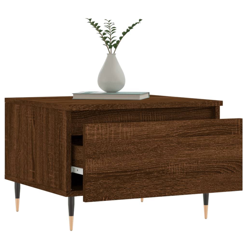 Couchtisch Braun Eichen-Optik 50x46x35 cm Holzwerkstoff - Pazzar.ch