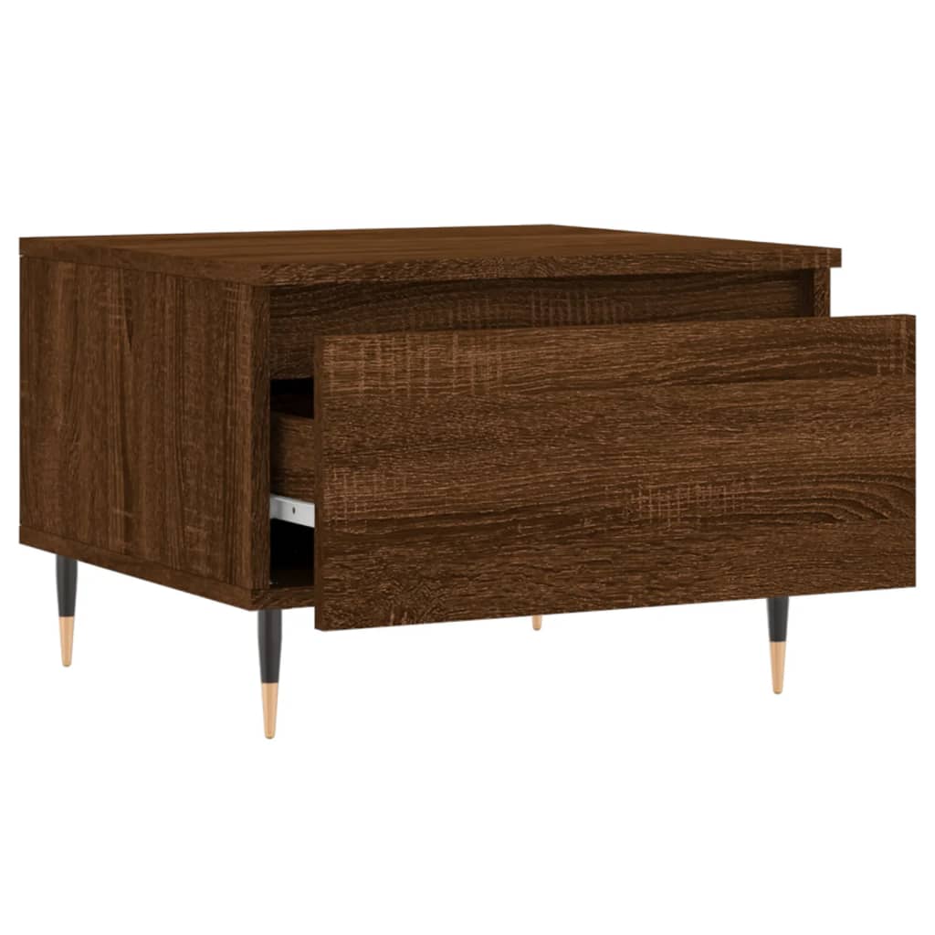 Couchtisch Braun Eichen-Optik 50x46x35 cm Holzwerkstoff - Pazzar.ch