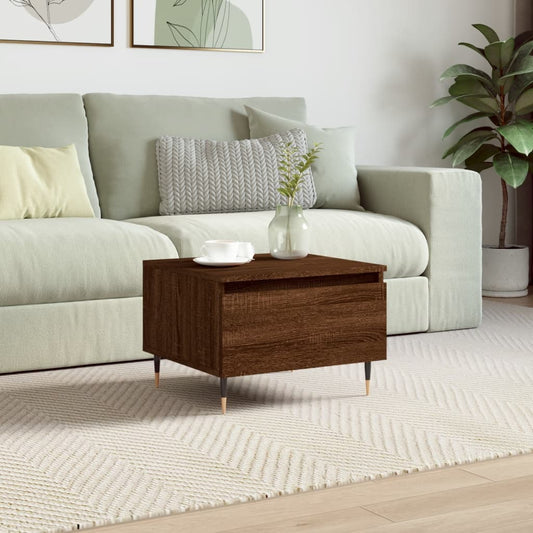 Couchtisch Braun Eichen-Optik 50x46x35 cm Holzwerkstoff - Pazzar.ch