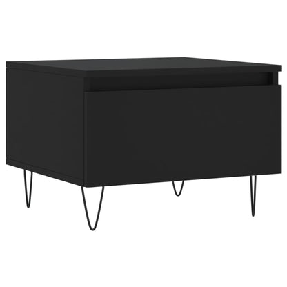 Couchtische 2 Stk. Schwarz 50x46x35 cm Holzwerkstoff - Pazzar.ch