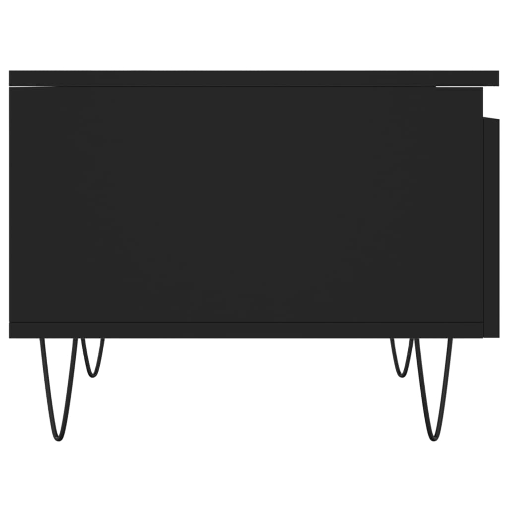 Couchtische 2 Stk. Schwarz 50x46x35 cm Holzwerkstoff - Pazzar.ch
