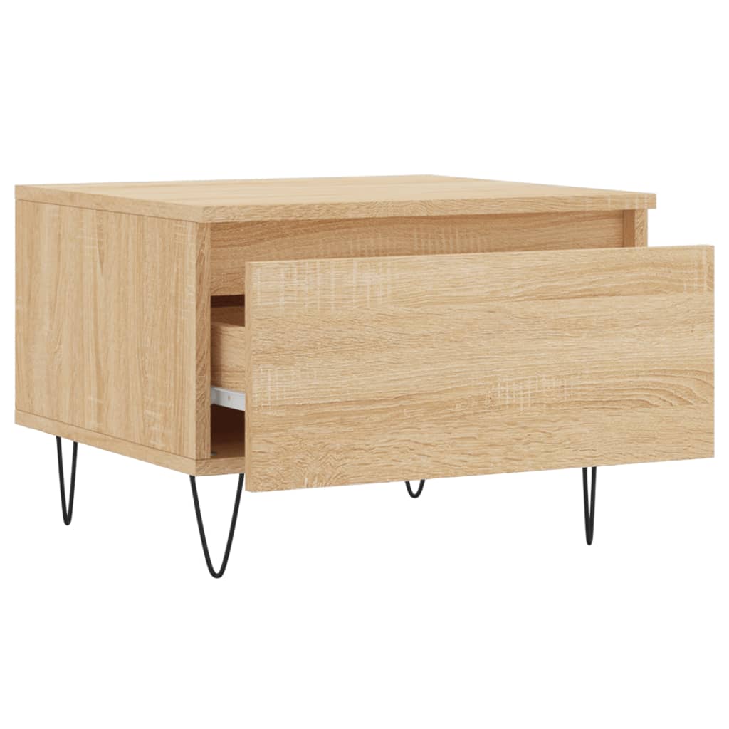 Couchtische 2 Stk. Sonoma-Eiche 50x46x35 cm Holzwerkstoff - Pazzar.ch