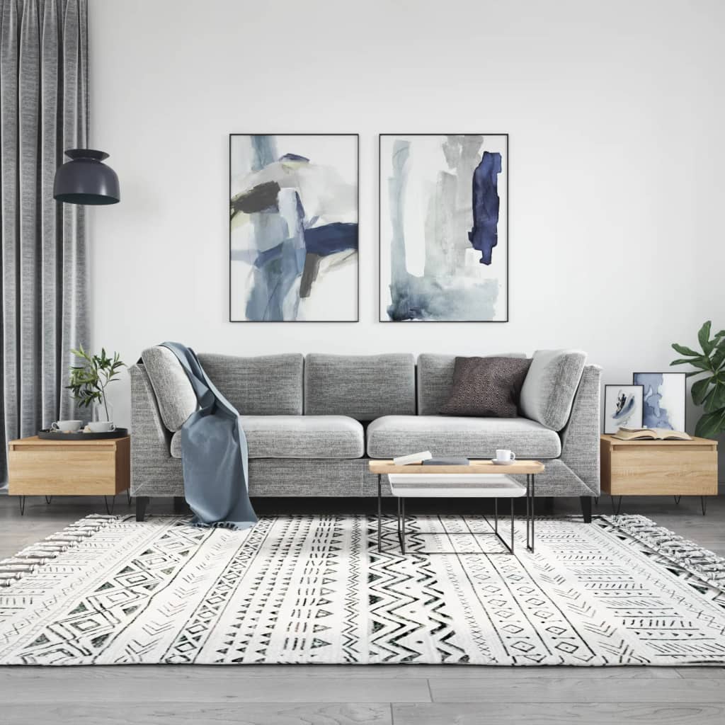 Couchtische 2 Stk. Sonoma-Eiche 50x46x35 cm Holzwerkstoff - Pazzar.ch