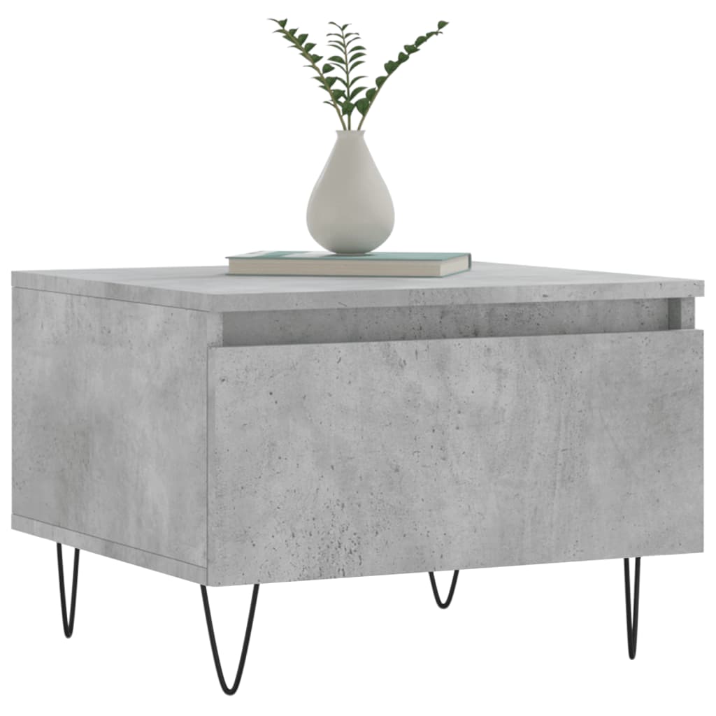 Couchtische 2 Stk. Betongrau 50x46x35 cm Holzwerkstoff - Pazzar.ch